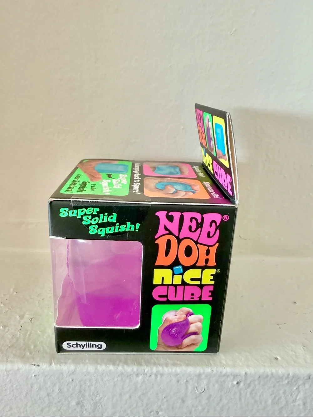 100% AUTHENTIC Schylling NeeDoh Nice Cube - Purple! Brand new, unopened!